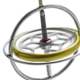 3d image of a spinning gyroscope